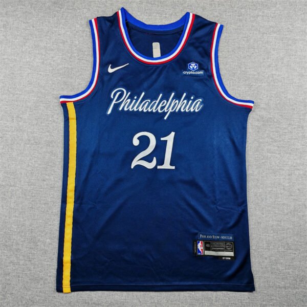 Joel Embiid #21 Philadelphia 76ers Stitched American Basketball Jersey Nike