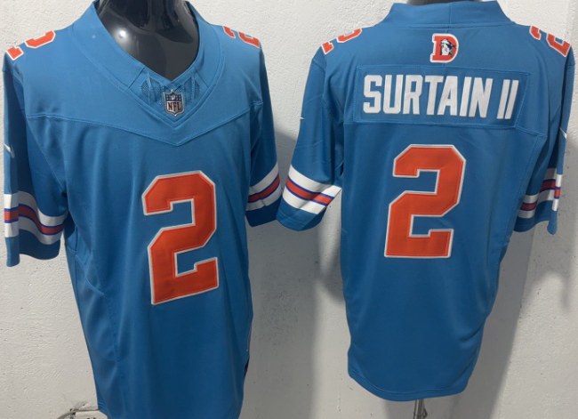 New Blue Edition Denver Broncos #2 #10 #15 #17 Stitched Men NFL Jerseys Nike - Image 2