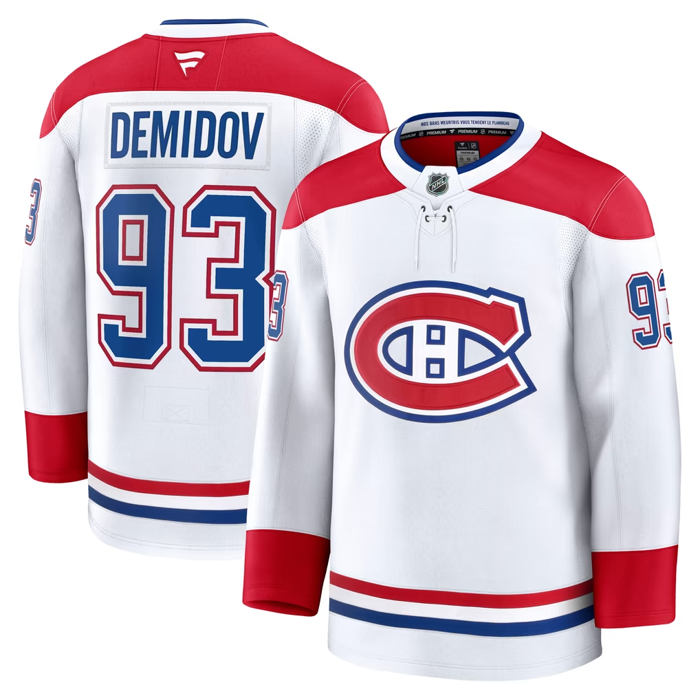 Slafkovský Caufield Demidov Hutson Montreal Canadiens 2026 Ice Hockey Jersey For Fans - Image 6