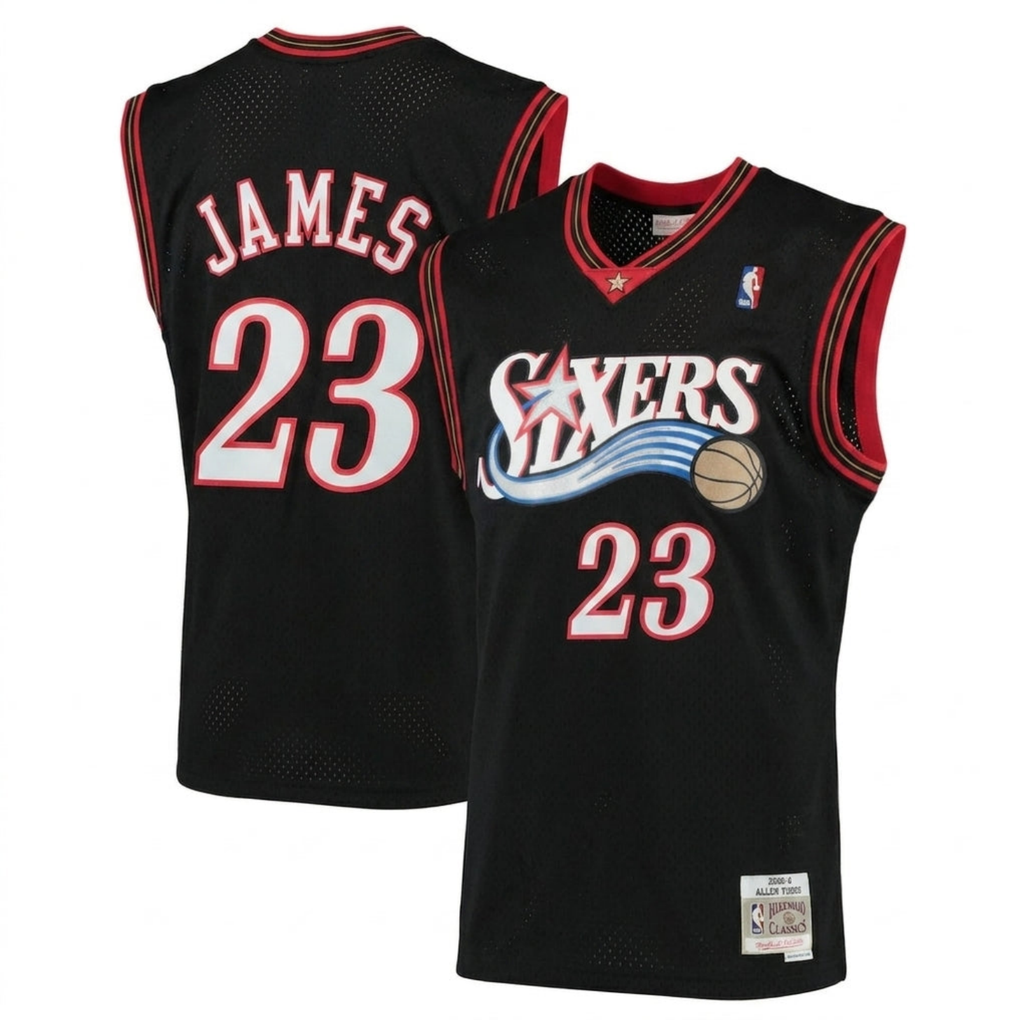 Retro Designs Philadelphia 76ers LeBron James Jerseys Mitchell & Ness - Image 5