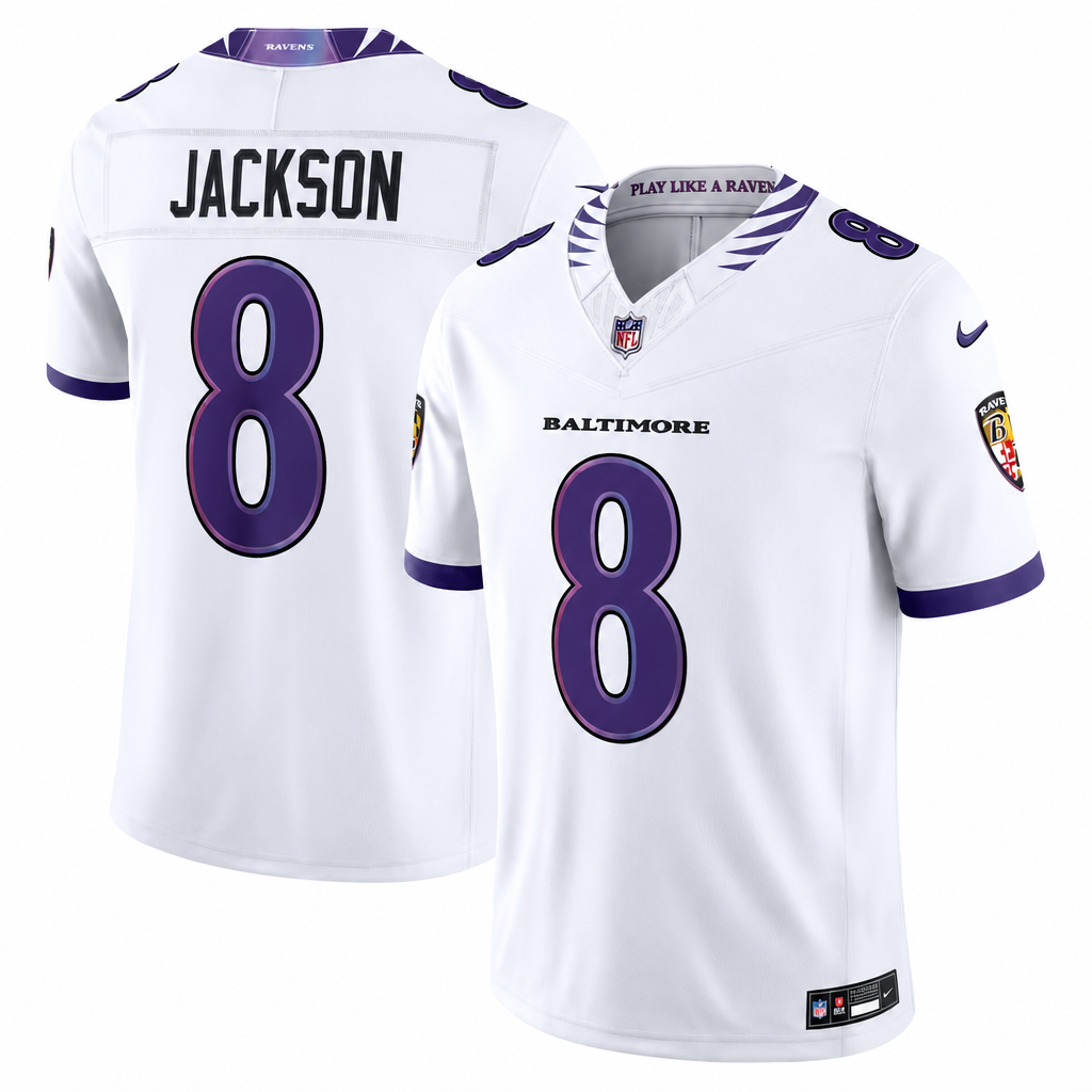 B.Ravens Jackson Lane Henry Hendrickson Flowers Stitched American Football Jerseys Nike - Image 3