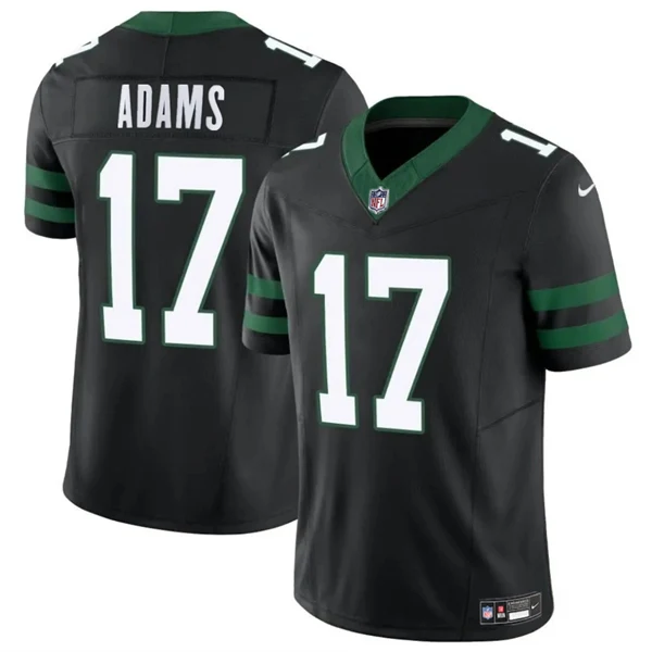 New York Jets #17 Davante Adams White Black Green Nike Jersey NFL