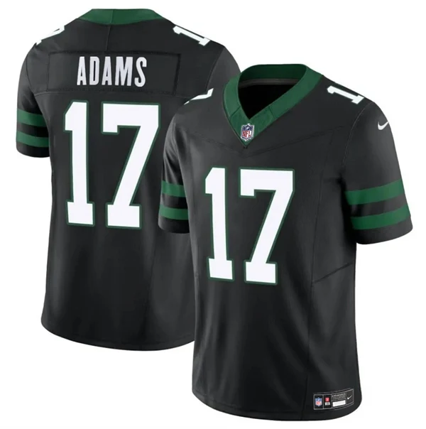 New York Jets #17 Davante Adams White Black Green Nike Jersey NFL