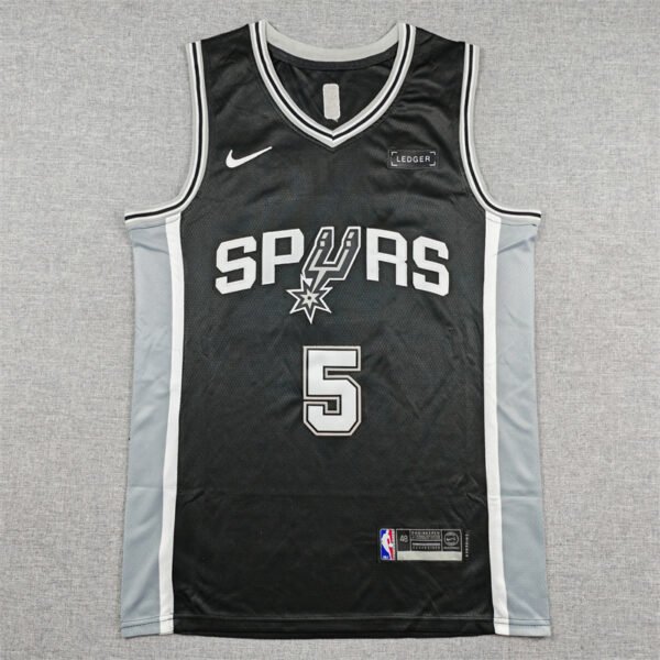 Stephon Castle San Antonio Spurs NBA Tip-Off Game Worn Icon Edition Jersey