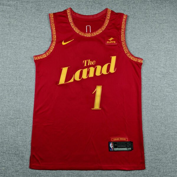 Men Cleveland Cavaliers James Harden #1 Stitched Basketball Jerseys Nike