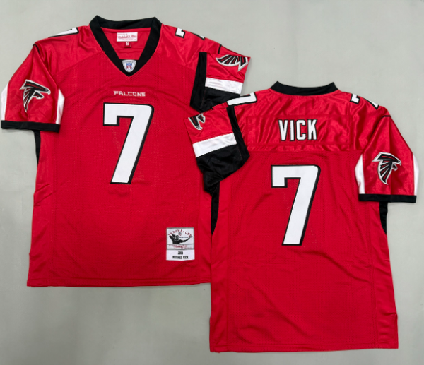 Michael Vick #7 Atlanta Falcons Retro American Football Jersey