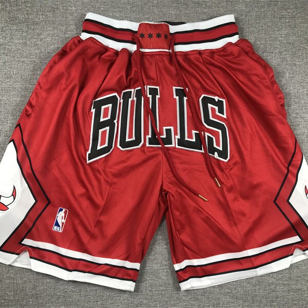 Chicago Bulls White Black Red Breathable Mesh Basketball Shorts NBA