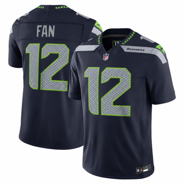 Men's Seattle Seahawks 12s Fan Nike Vapor F.U.S.E. Stitched Limited Jersey