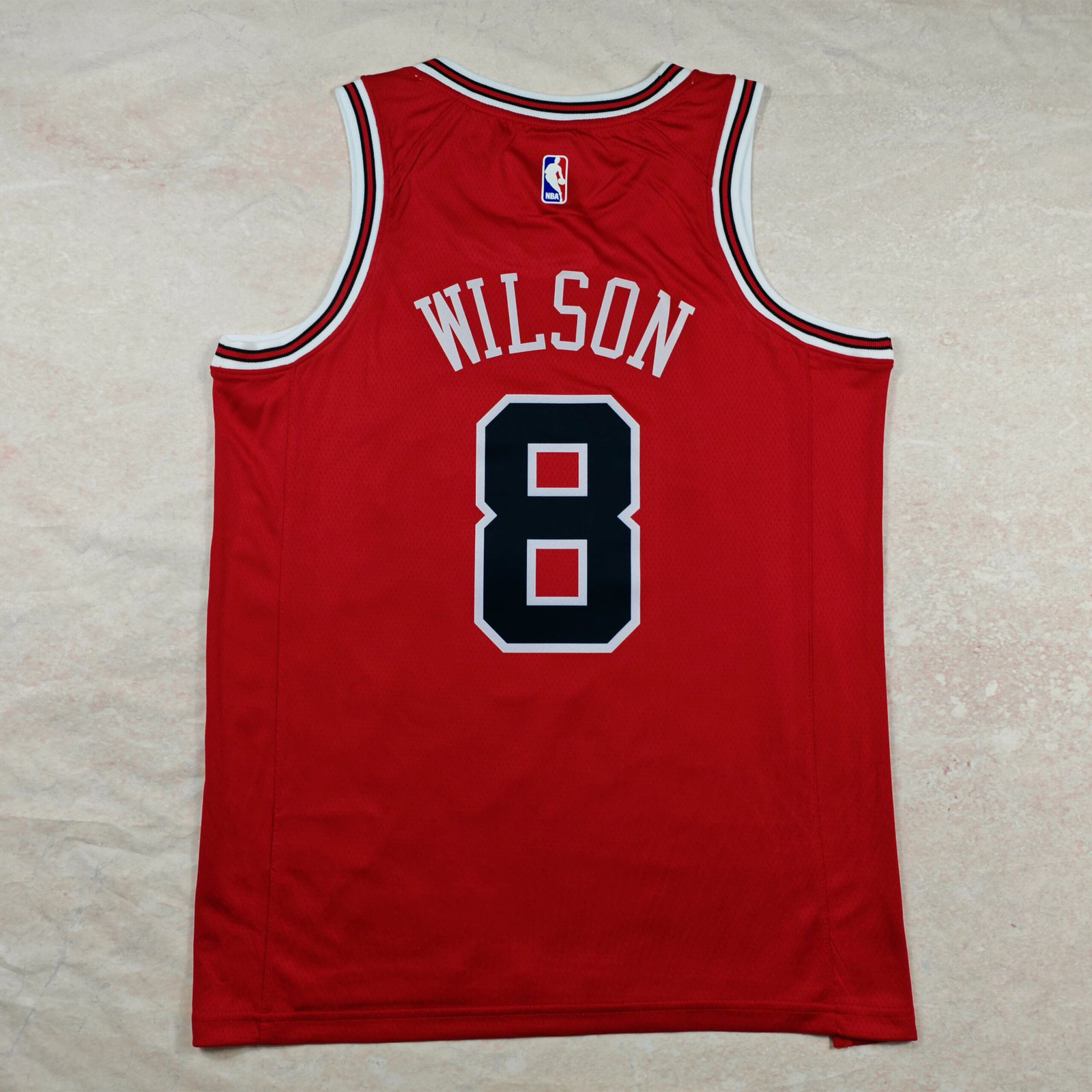 Caleb Wilson Chicago Bulls Icon Edition Heat Pressed Nike Basketball Jerseys - Image 2