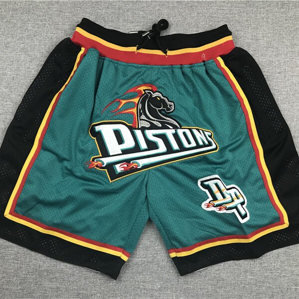 Detroit Pistons Blue Green NBA Shorts