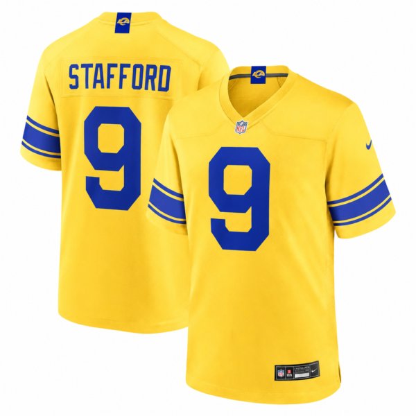 New Season Yellow Rams Stafford Garrett Nacua Williams American Football Jersey Nike