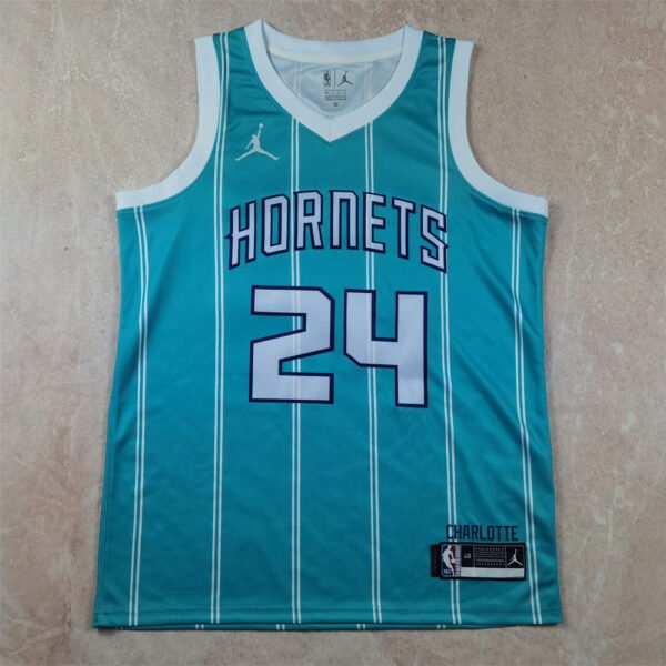 Charlotte Hornets Icon Edition #24 Miller Jordan Dri-FIT NBA Swingman Jerseys