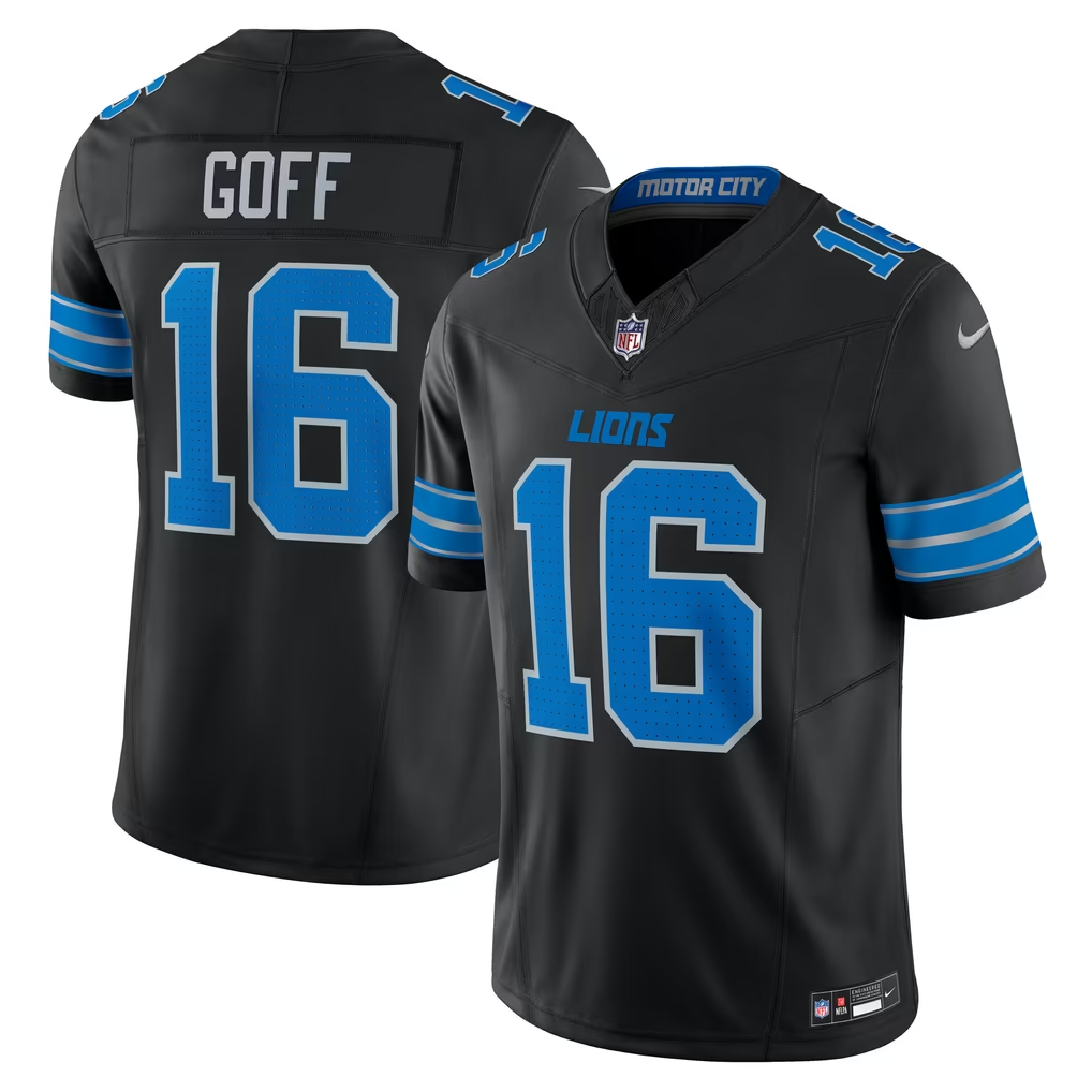 3rd Generation Detroit Lions Hutchinson Gibbs St Brown Goff Wiiliams Teslaa Nike NFL Jerseys - Image 8