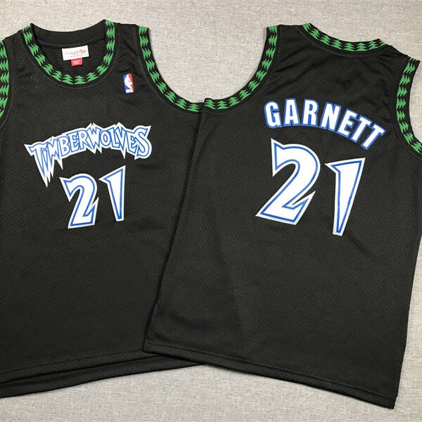 Retro Styles Youth Minnesota Timberwolves KG Jersey NBA