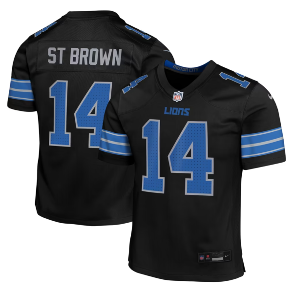Youth Detroit Lions Amon-Ra St. Brown #14 Stitched NFL Jersey Nike