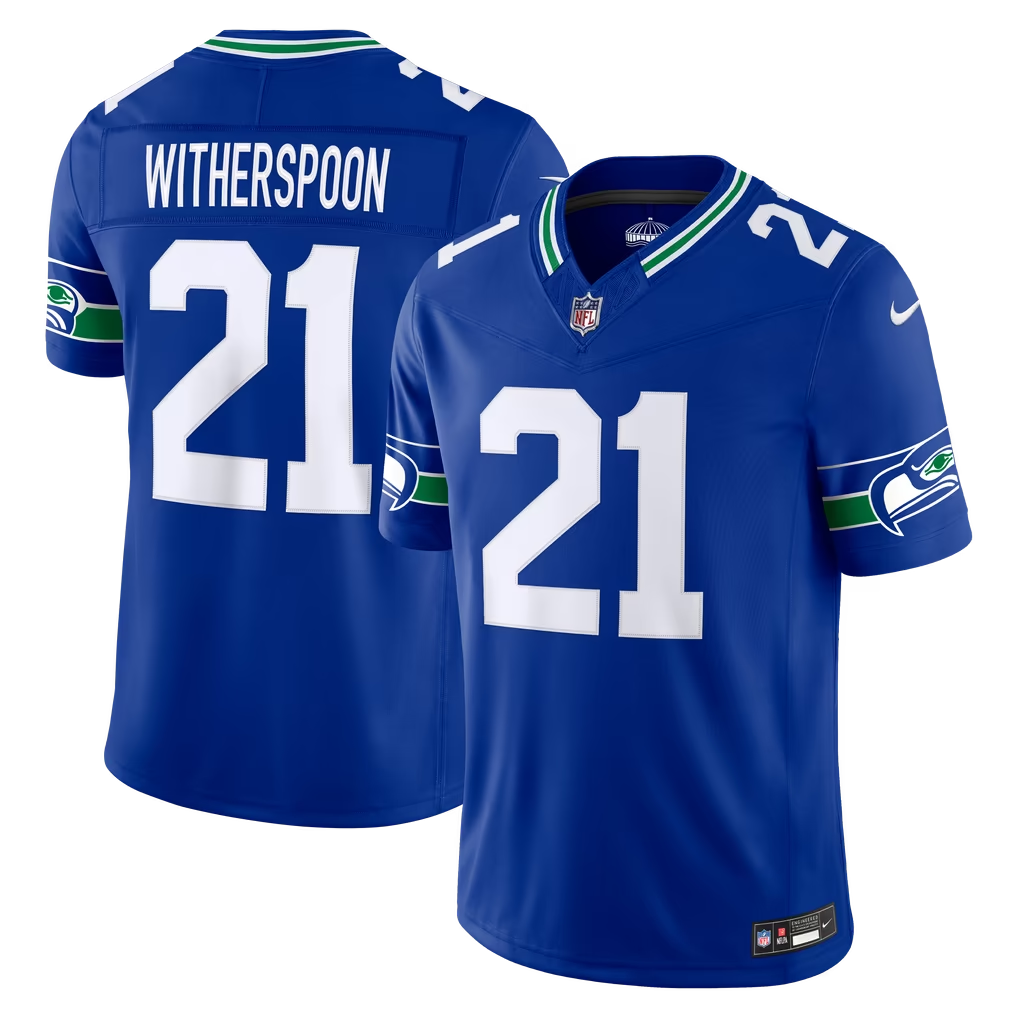 Men's Seattle Seahawks Devon Witherspoon #21 Nike NFL Jersey - Image 3