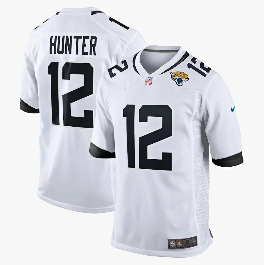 Nestelin Travis Hunter #12 Jacksonville Jaguars Team Stitched Limited Jersey - Image 3