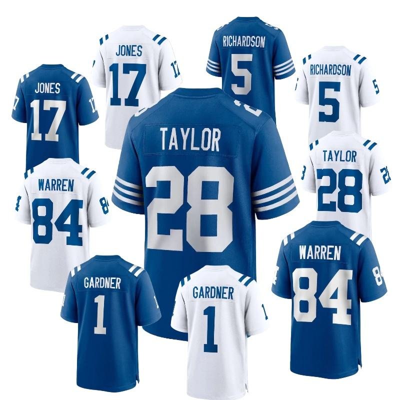 Indianapolis Colts #1 #5 #17 #28 #84 Stitched Men American Football Shirts Nike