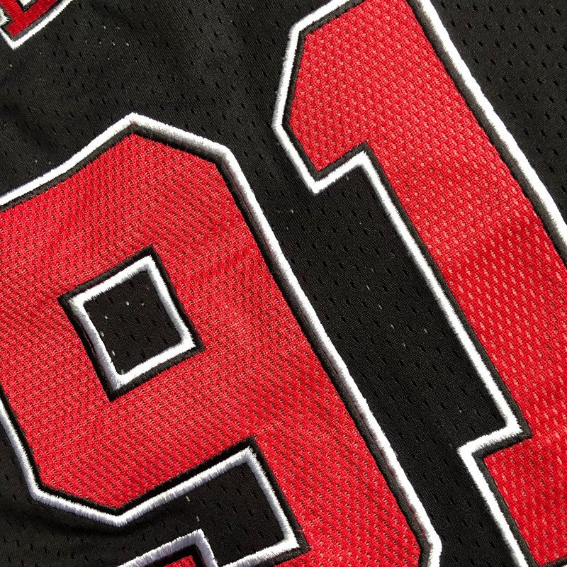 Dense Embroidery #91 Dennis Rodman Chicago Bulls NBA Finals Jerseys Mitchell & Ness - Image 6
