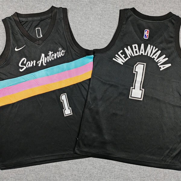 San Antonio Spurs 1 Victor Wembanyama Youth Stitched Jersey Nike