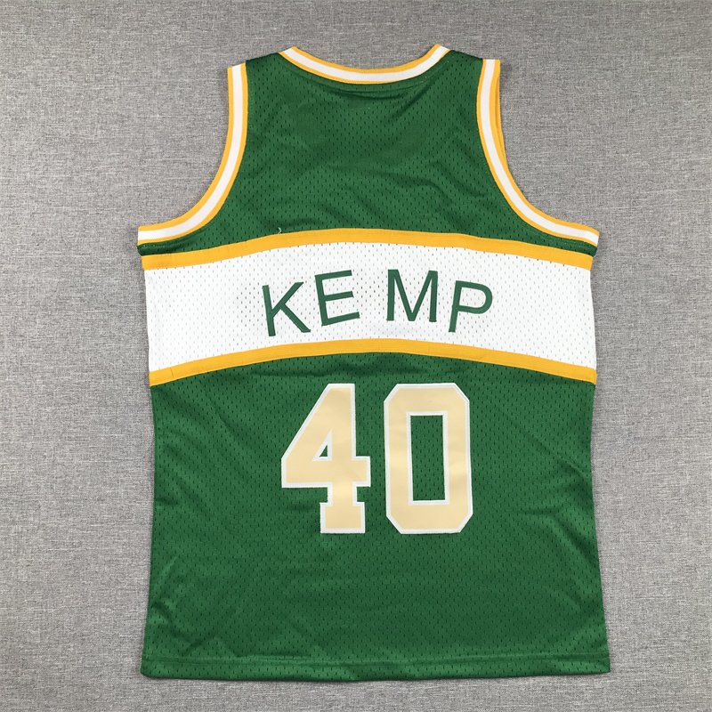 Shawn Kemp Seattle SuperSonics Embroidered Youth Basketball Shirts - Image 2