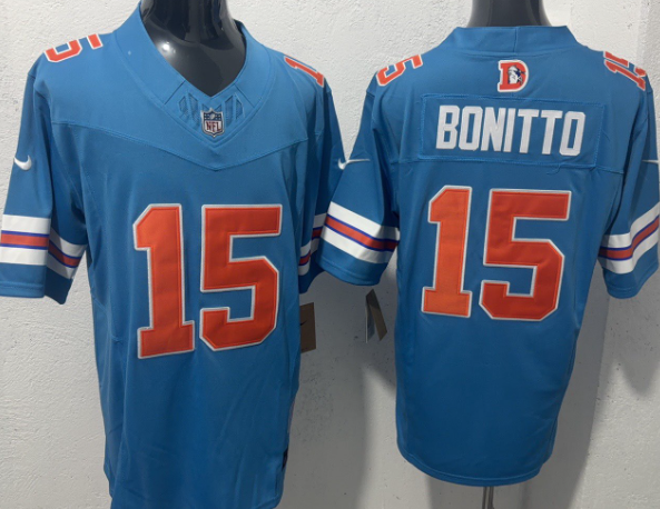 New Blue Edition Denver Broncos #2 #10 #15 #17 Stitched Men NFL Jerseys Nike - Image 3
