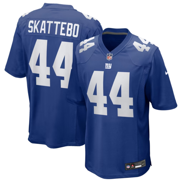 New York Giants Cam Skattebo #44 White Navy Red NFL Jersey Nike