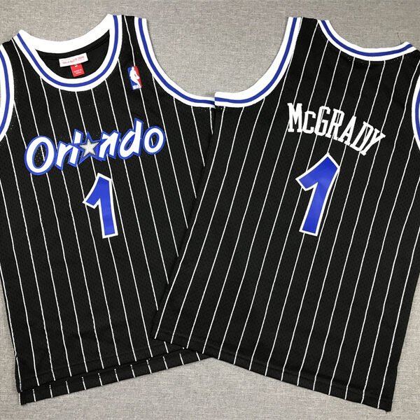 Orlando Magic Tracy McGrady White Blue Black Retro Youth Jersey