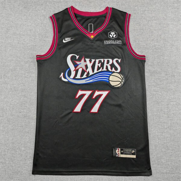 Camiseta V. J. Edgecombe Baloncesto #77 Philadelphia 76ers 2026 Negro