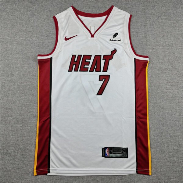 GIANNIS ANTETOKOUNMPO #7 NIKE STITCHED WHITE RED BLACK REPLICA JERSEY