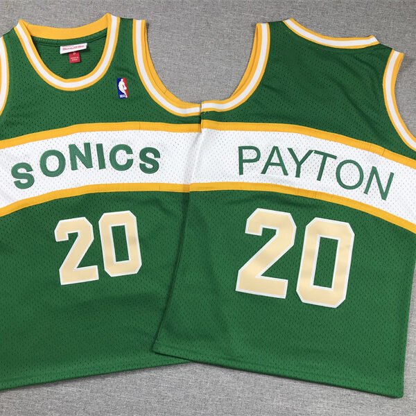 Breathable Mesh 20 Gary Payton Mitchell & Ness 95 96 Sonics Jersey Child