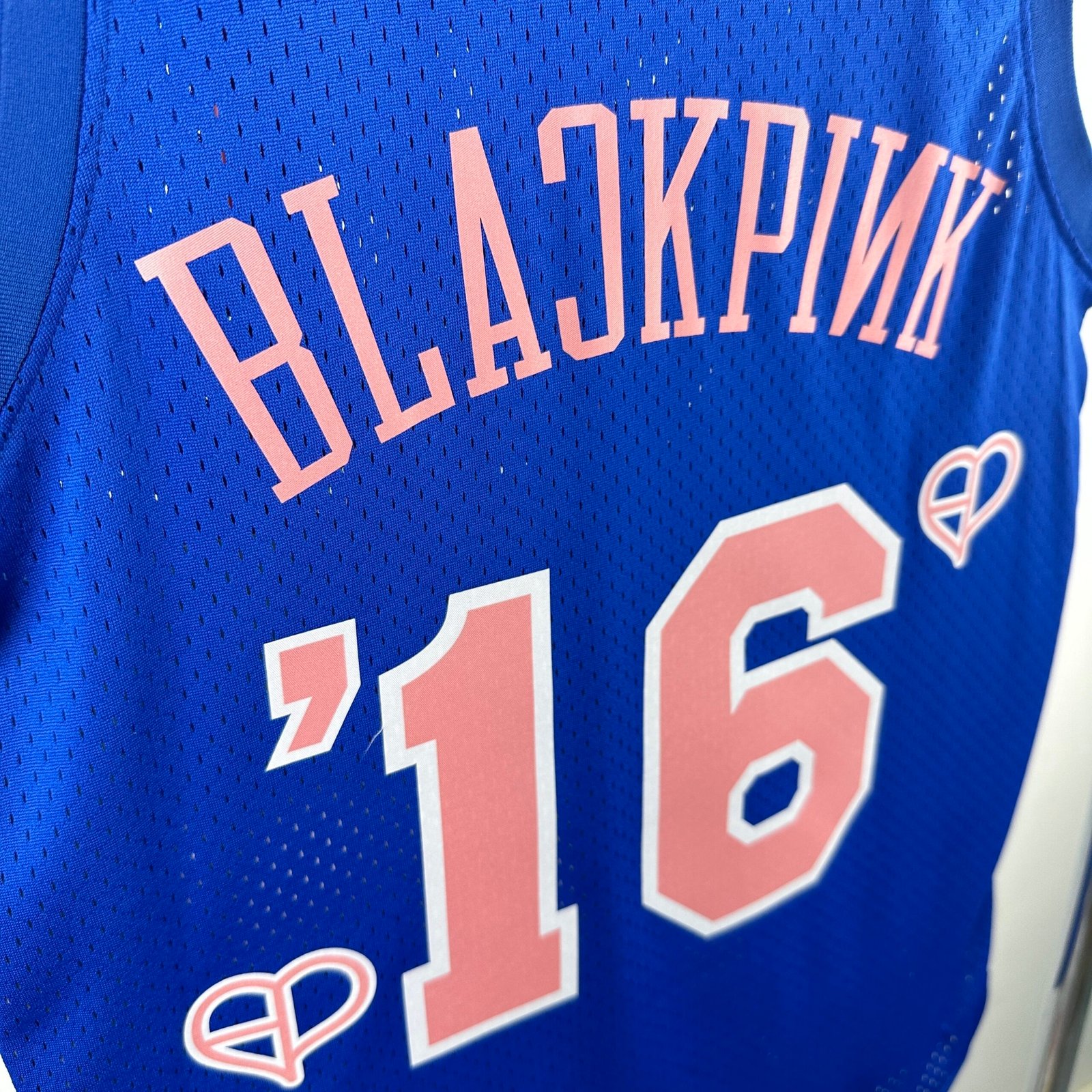 Men's New York Knicks Mitchell & Ness x BLACKPINK Blue Jersey - Image 4