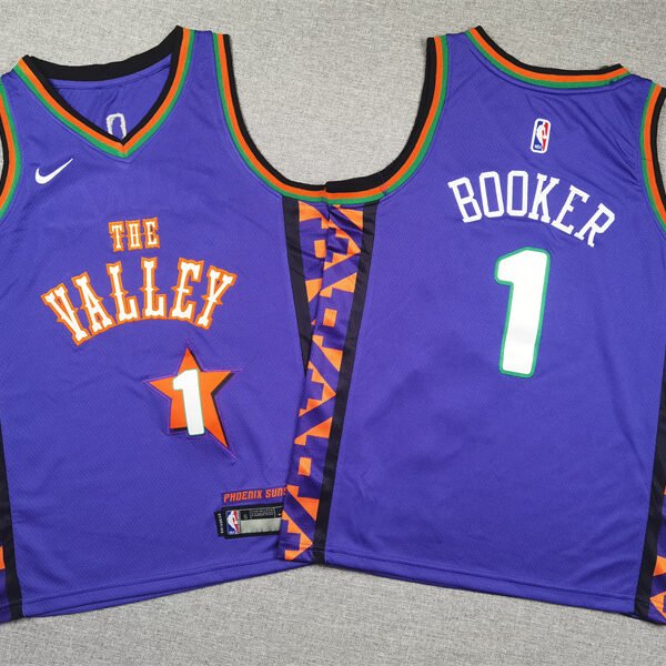 Camiseta Devin Booker #1 Suns Basketball Jerseys Youth