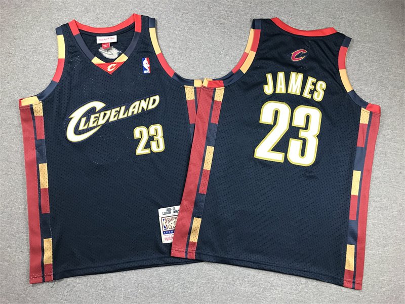 LeBron James Cavaliers Mitchell & Ness HWC Stitched Jersey Youth