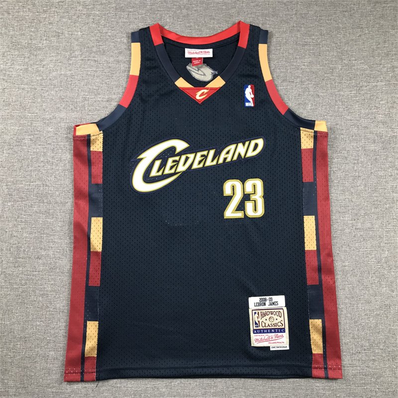 LeBron James Cavaliers Mitchell & Ness HWC Stitched Jersey Youth - Image 2