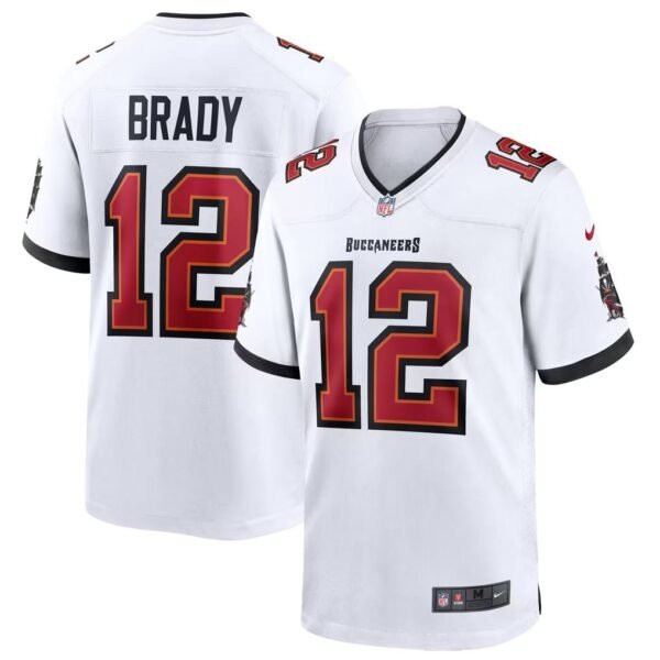 Men's Tampa Bay Buccaneers Tom Brady Nike Red Gray White NFL Jersey