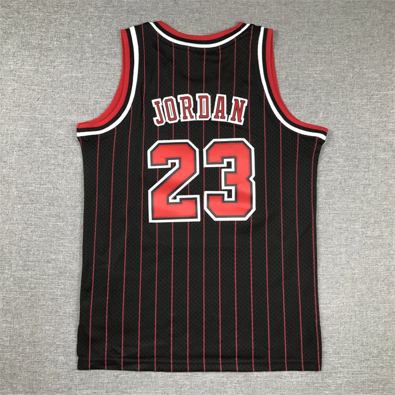 Mitchell & Ness Chicago Bulls Michael Jordan White Red Black Stitched Youth Jersey - Image 3