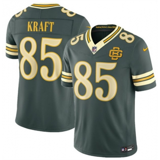 #10 Jordan Love #85 Tucker Kraft #1 Micah Parsons #0 #9 #29 Rivalries Green Bay Packers Jersey - Image 2