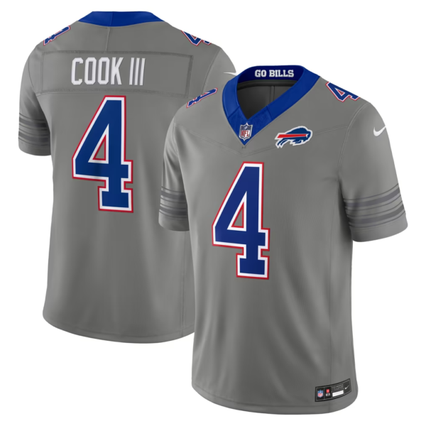 Buffalo Bills Allen Shakir Knox Coleman Dawkins Moore Nike Gray Nickel City Vapor F.U.S.E. Stitched Limited Jersey
