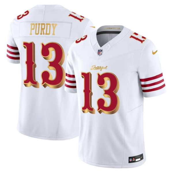 SAN FRANCISCO 49ERS Purdy McCAFFREY Warner Bosa Kittle White NIKE RIVALRIES NFL JERSEY