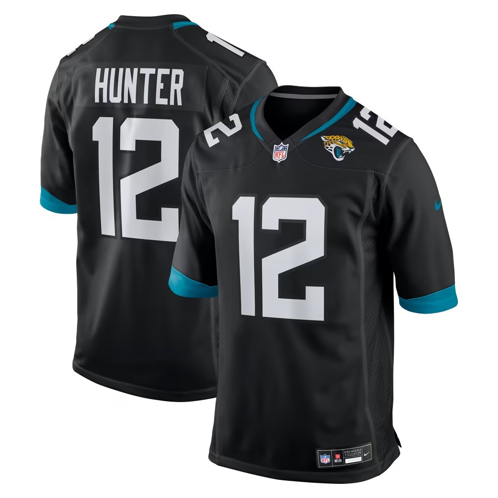 Nestelin Travis Hunter #12 Jacksonville Jaguars Team Stitched Limited Jersey - Image 2