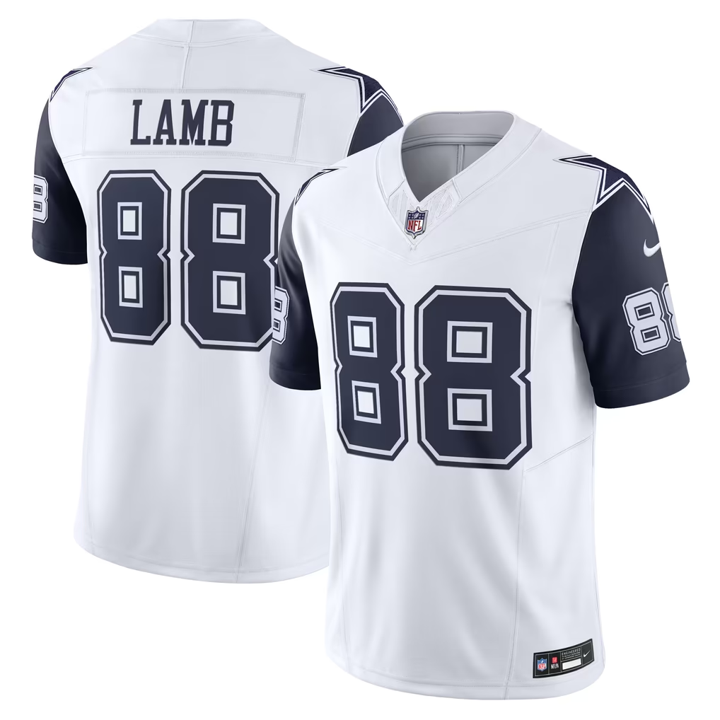 Adult Nike CeeDee Lamb Navy White Dallas Cowboys Vapor F.U.S.E. Limited Jersey