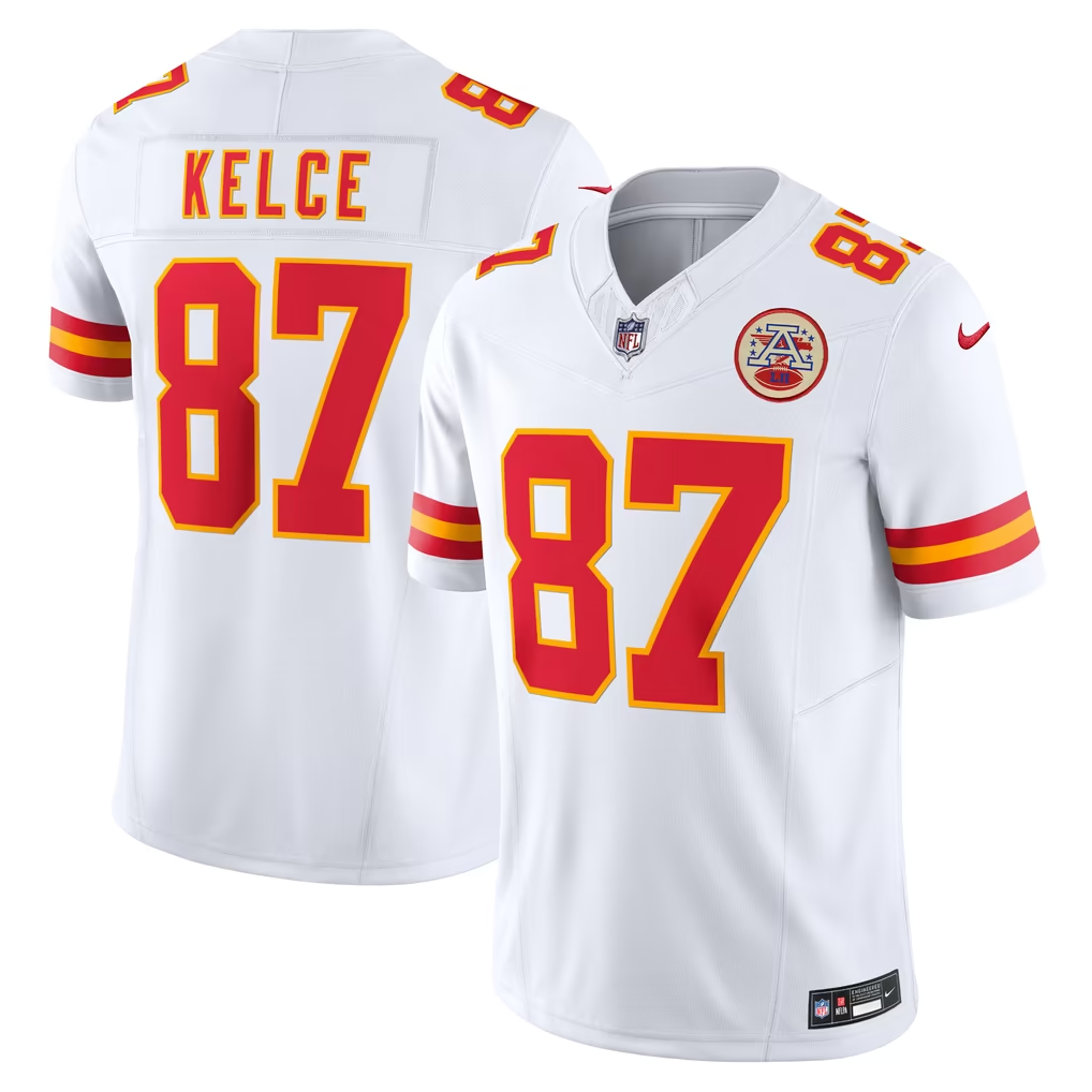 Nike Kansas City Chiefs 87 Travis Kelce Black Mens Stitched NFL Shirts