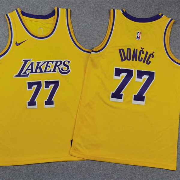 Los Angeles Lakers Luka Dončić 77 Stitched Youth Jersey