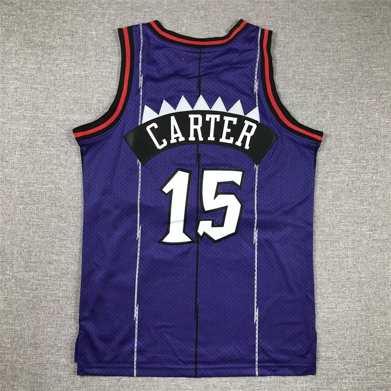 Toronto Raptors Stitched Kids Baksetball Wear Vince Carter - Image 3