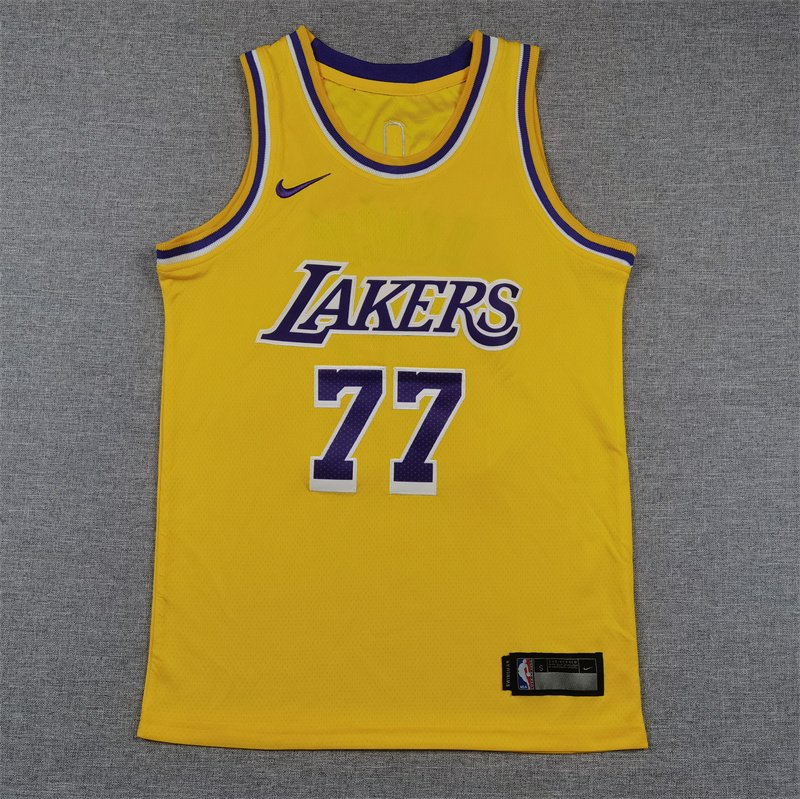 Los Angeles Lakers Luka Dončić 77 Stitched Youth Jersey - Image 2