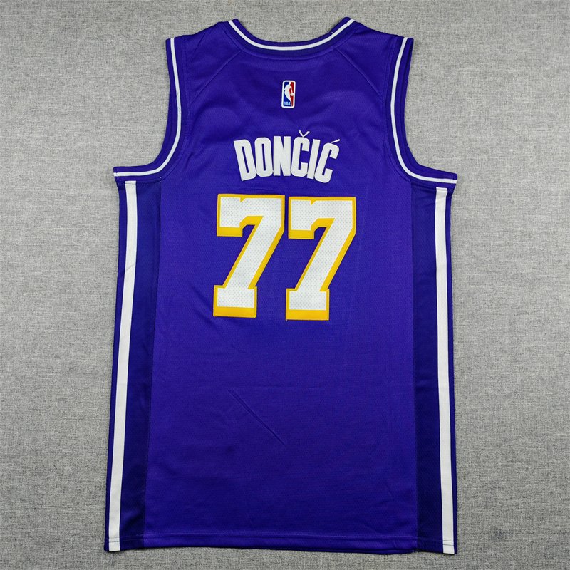 Luka Doncic Los Angeles Lakers Stitched NBA Jersey Bibigo patch - Image 2