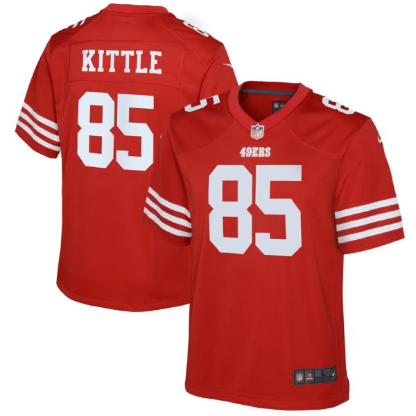 Youth Nike Embroidery George Kittle San Francisco 49ers Jersey