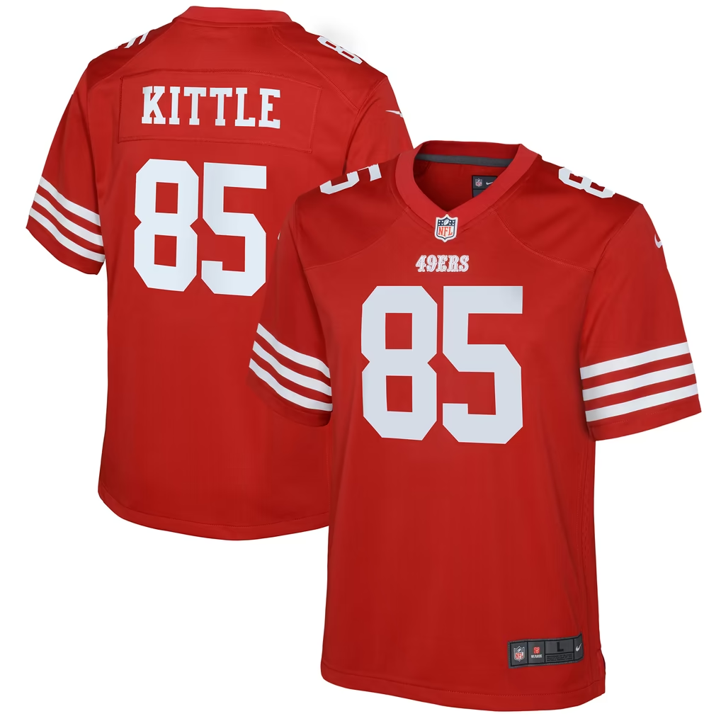 Youth Nike Embroidery George Kittle San Francisco 49ers Jersey