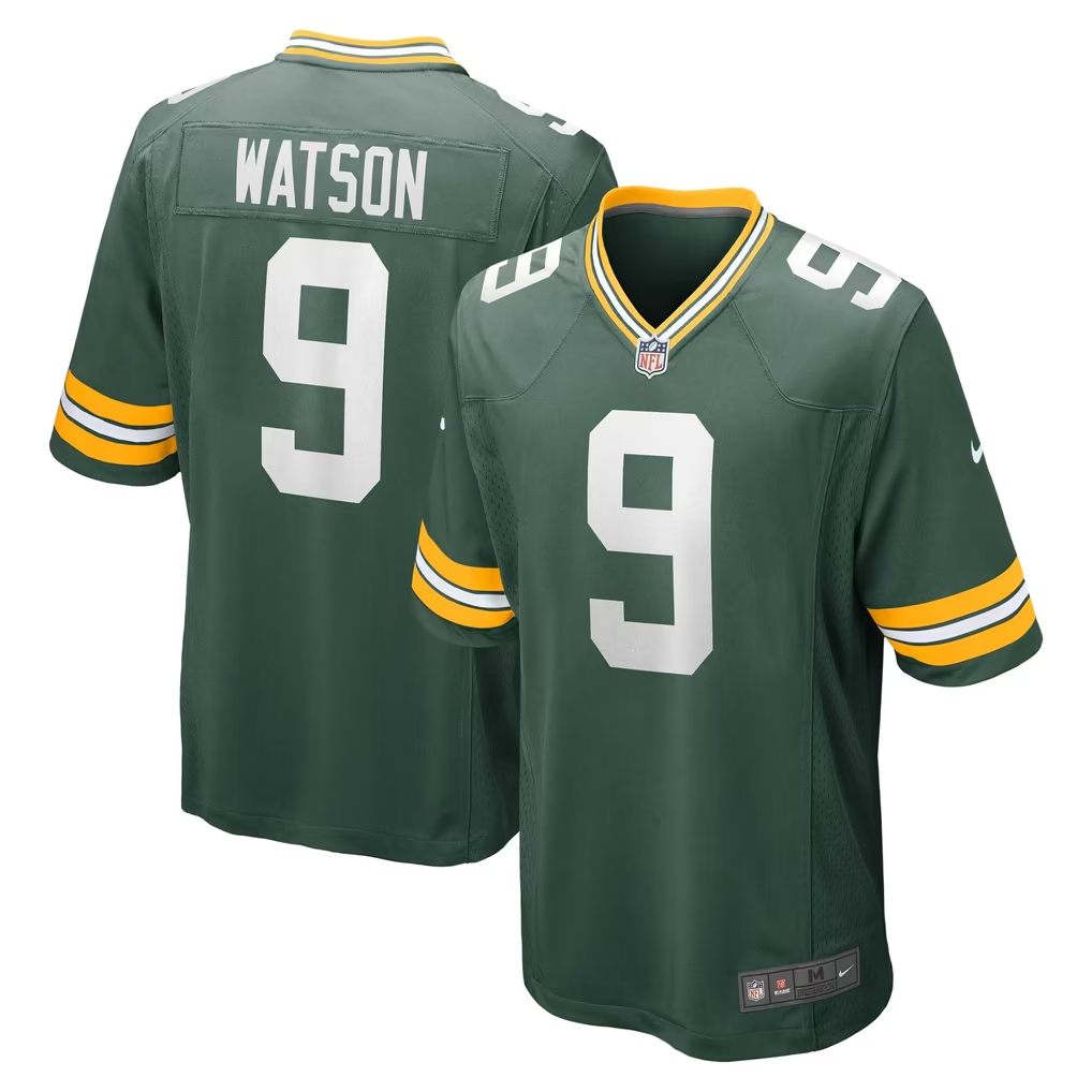 Green Bay Packers #0 #1 #10 #9 #85 Nike White Green Men NFL Jerseys - Image 4
